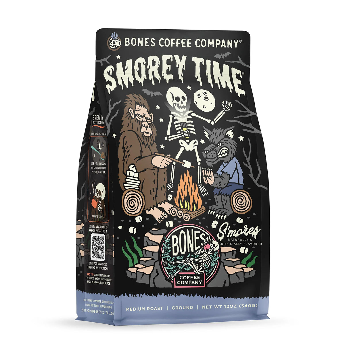 Bones Coffee S'morey Time — front of bag