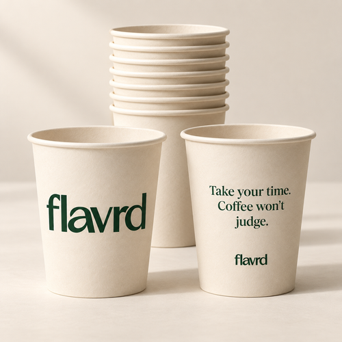 Flavrd 8 oz paper cups — pack of 10