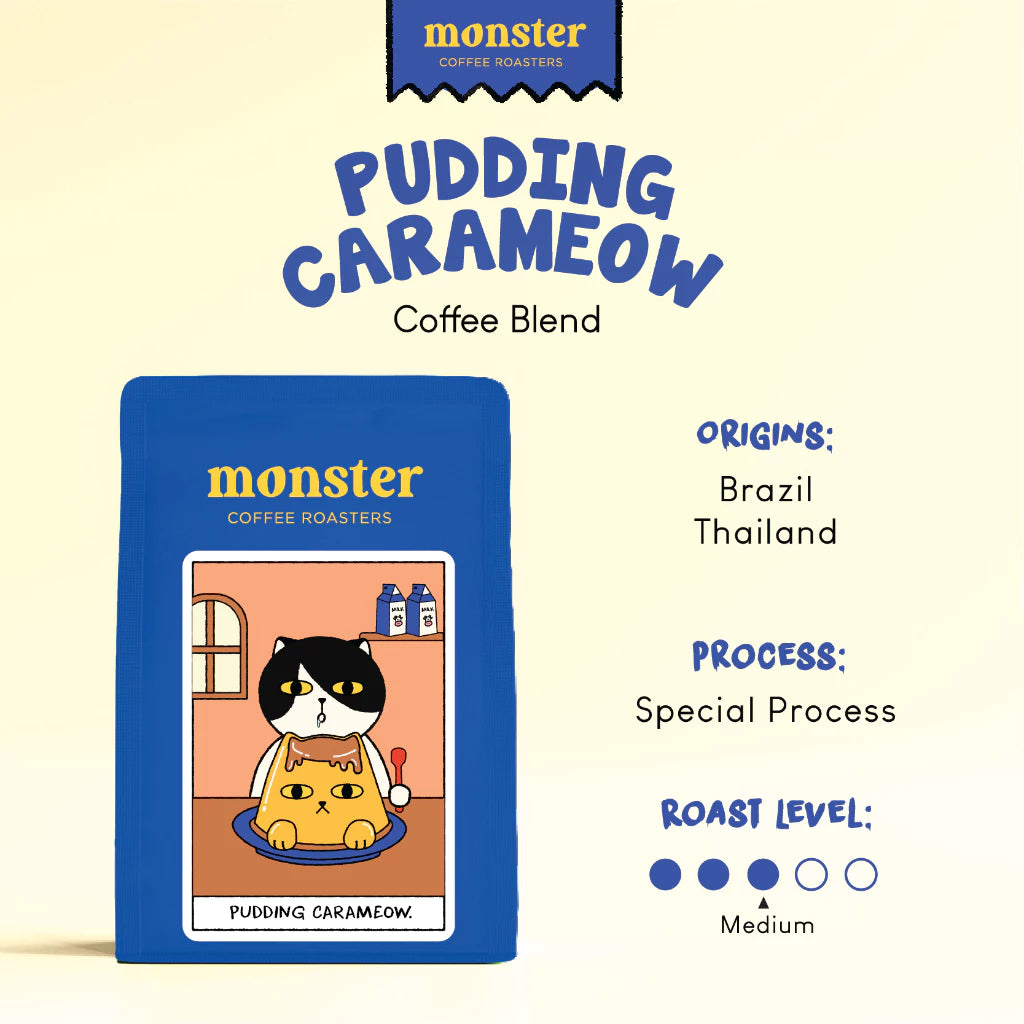 Pudding Carameow — origins, process and roast details
